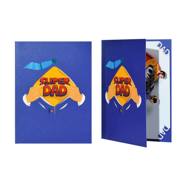 Lismali Home and Decor Happy Father's Day Pop Up Card