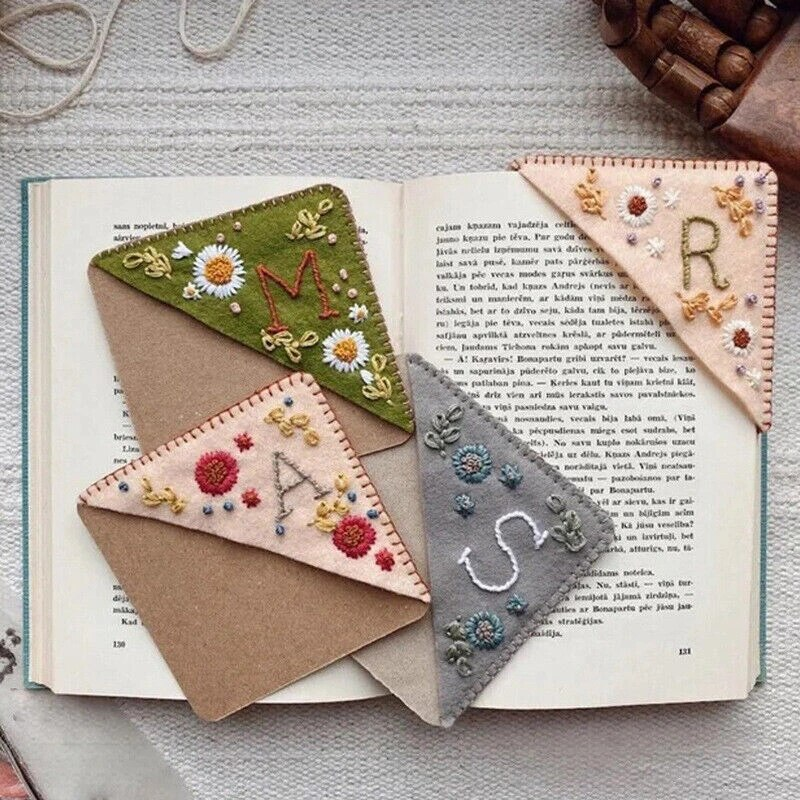 Lismali - Personalized Hand Embroidered Corner Bookmark