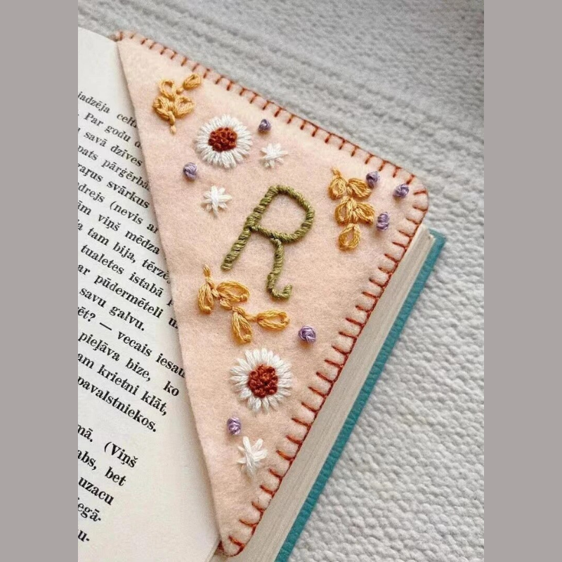 Lismali - Personalized Hand Embroidered Corner Bookmark