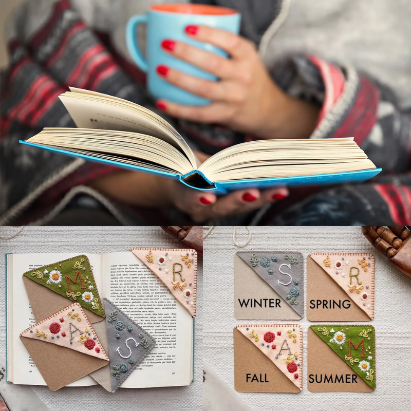 Lismali - Personalized Hand Embroidered Corner Bookmark