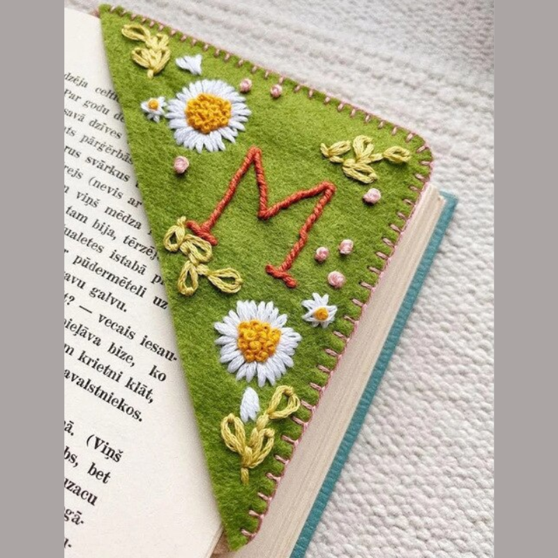 Lismali - Personalized Hand Embroidered Corner Bookmark