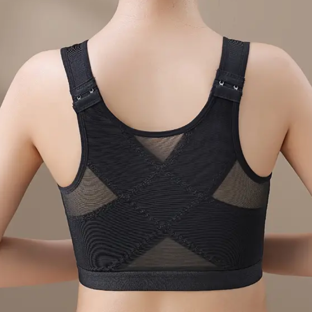 Posture Support Corrector Boost Bra Front Closure Bra Plus Size For Women