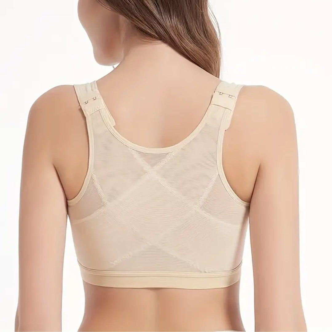 Posture Support Corrector Boost Bra Front Closure Bra Plus Size For Women