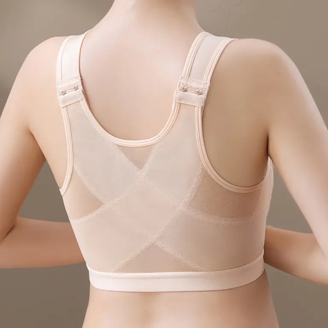 Posture Support Corrector Boost Bra Front Closure Bra Plus Size For Women