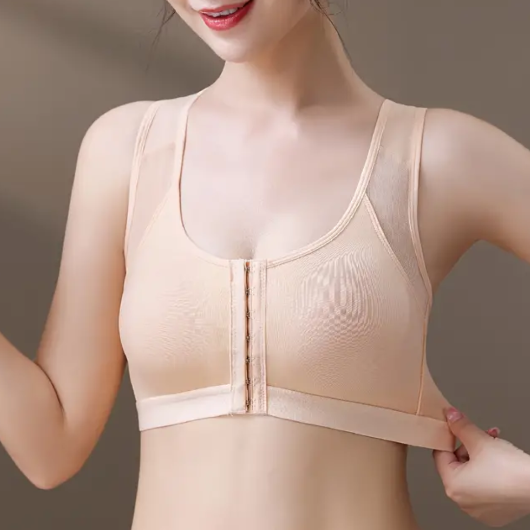 Posture Support Corrector Boost Bra Front Closure Bra Plus Size For Women