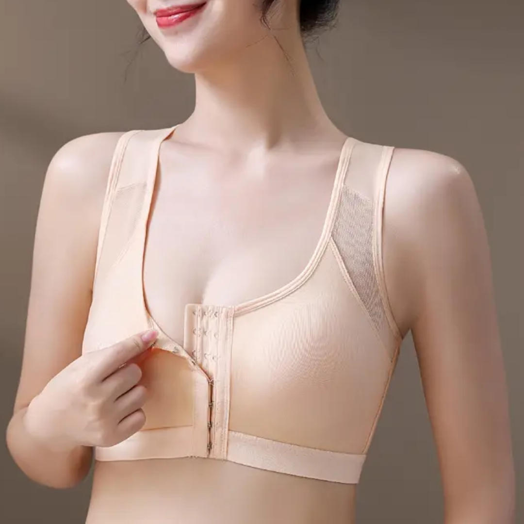 Posture Support Corrector Boost Bra Front Closure Bra Plus Size For Women