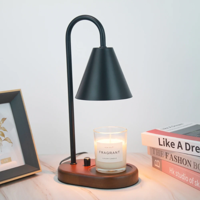 Lismali Home and Decor Electric Candle Wax Warmer Lamp Retro Adjustable Brightness Melting