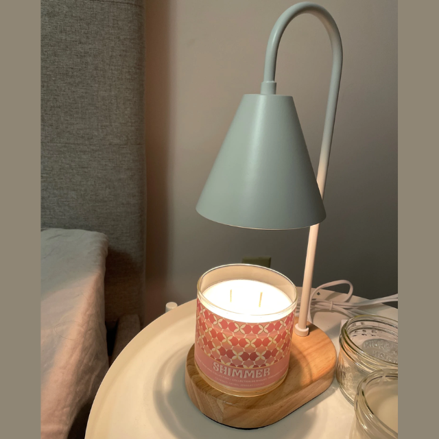 Lismali Home and Decor Electric Candle Wax Warmer Lamp Retro Adjustable Brightness Melting