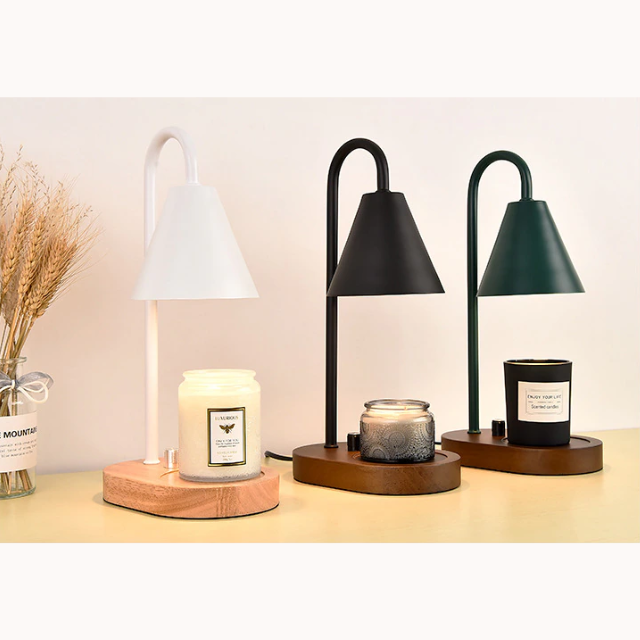 Lismali Home and Decor Electric Candle Wax Warmer Lamp Retro Adjustable Brightness Melting