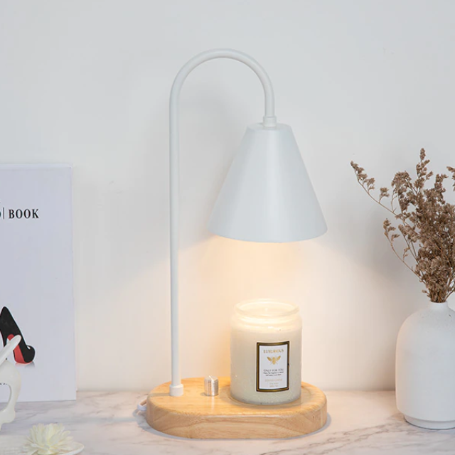 Lismali Home and Decor Electric Candle Wax Warmer Lamp Retro Adjustable Brightness Melting