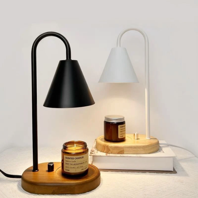 Lismali Home and Decor Electric Candle Wax Warmer Lamp Retro Adjustable Brightness Melting