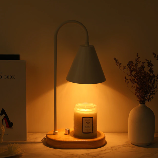 Lismali Home and Decor Electric Candle Wax Warmer Lamp Retro Adjustable Brightness Melting