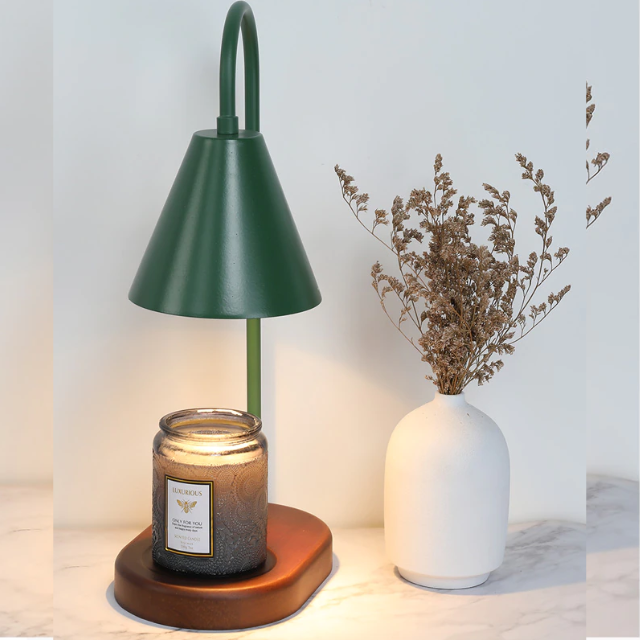 Lismali Home and Decor Electric Candle Wax Warmer Lamp Retro Adjustable Brightness Melting