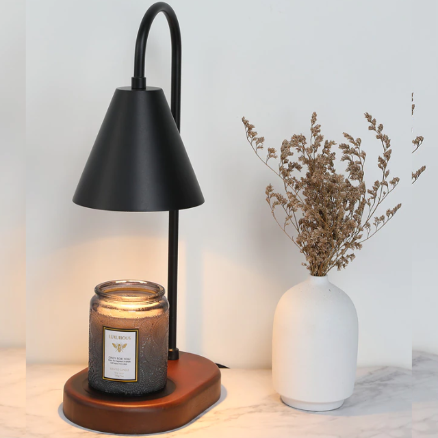 Lismali Home and Decor Electric Candle Wax Warmer Lamp Retro Adjustable Brightness Melting