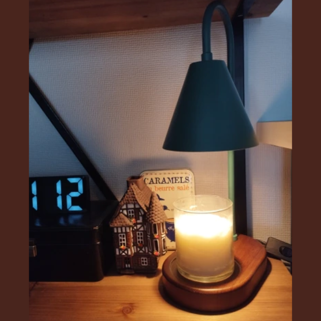 Lismali Home and Decor Electric Candle Wax Warmer Lamp Retro Adjustable Brightness Melting