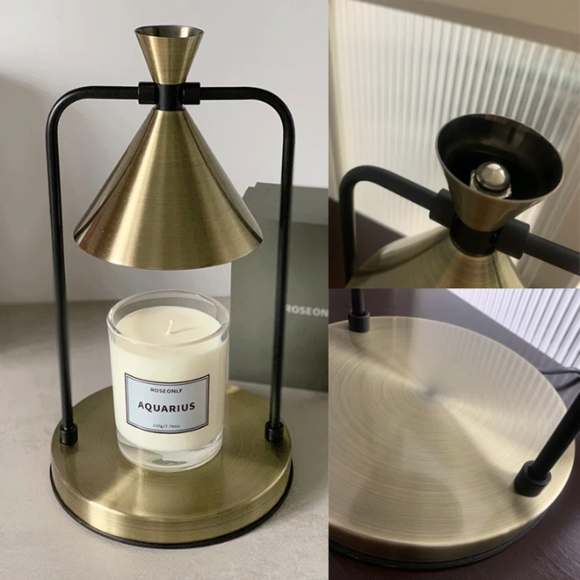 Lismali Home and Decor Electric Candle Wax Warmer Lamp Timer Adjustable Brightness Melting