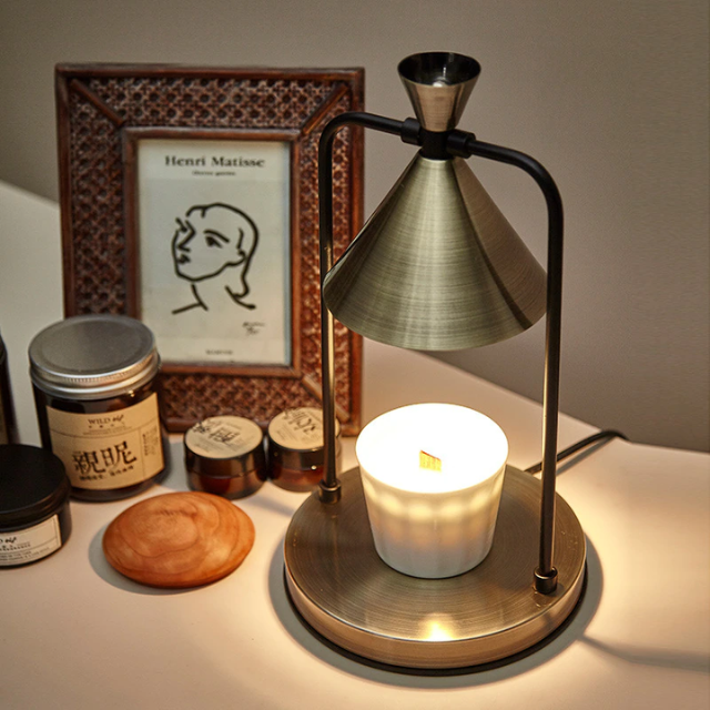 Lismali Home and Decor Electric Candle Wax Warmer Lamp Timer Adjustable Brightness Melting