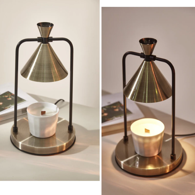 Lismali Home and Decor Electric Candle Wax Warmer Lamp Timer Adjustable Brightness Melting
