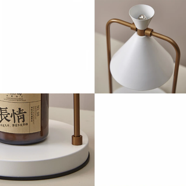 Lismali Home and Decor Electric Candle Wax Warmer Lamp Timer Adjustable Brightness Melting