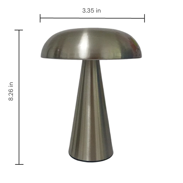 Lismali Home and Decor Mushroom Night Light Table Lamp With 3 Levels Of Dimming Brightness