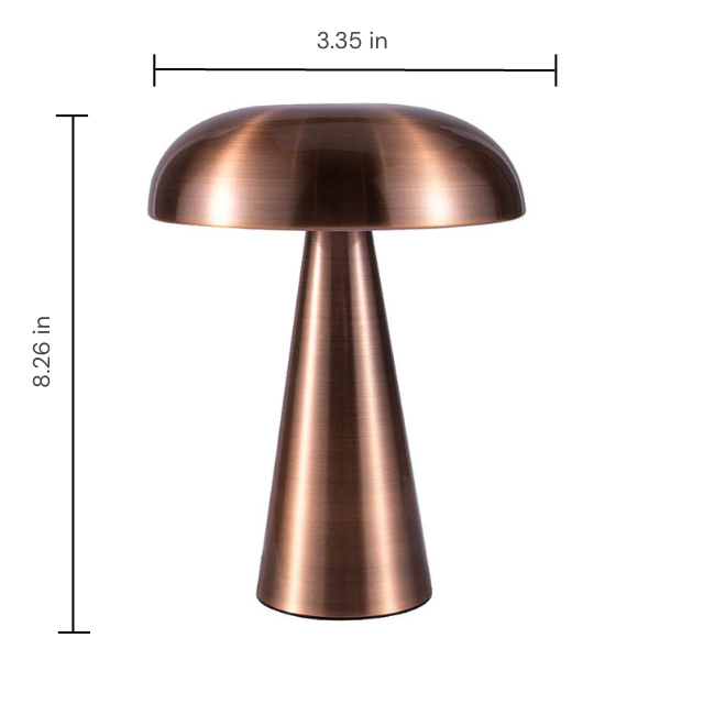 Lismali Home and Decor Mushroom Night Light Table Lamp With 3 Levels Of Dimming Brightness