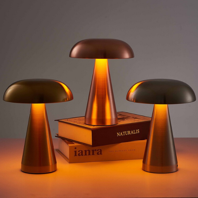 Lismali Home and Decor Mushroom Night Light Table Lamp With 3 Levels Of Dimming Brightness