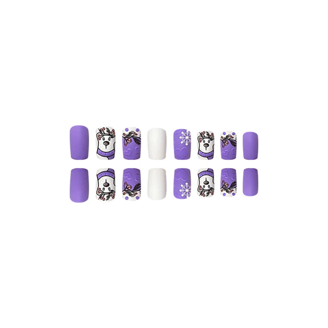 24PCS Christmas Press On Nails SB3835