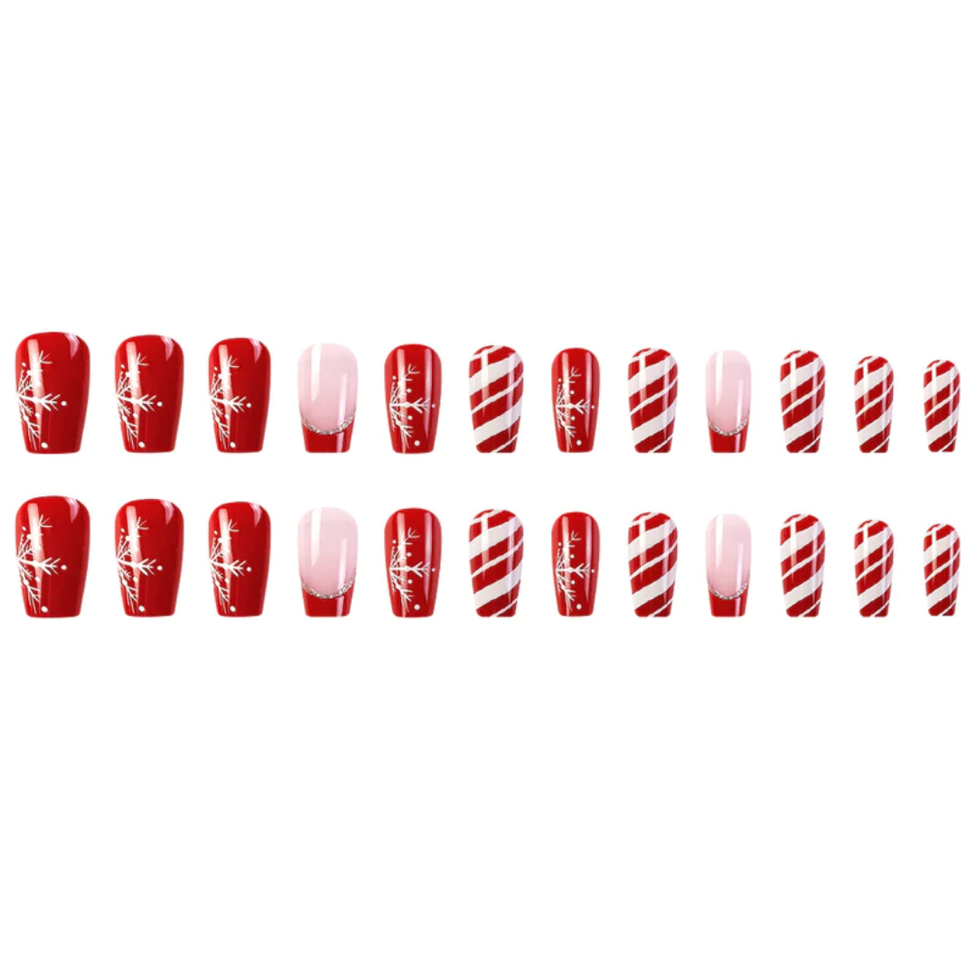 24PCS Christmas Press On Nails SB3824