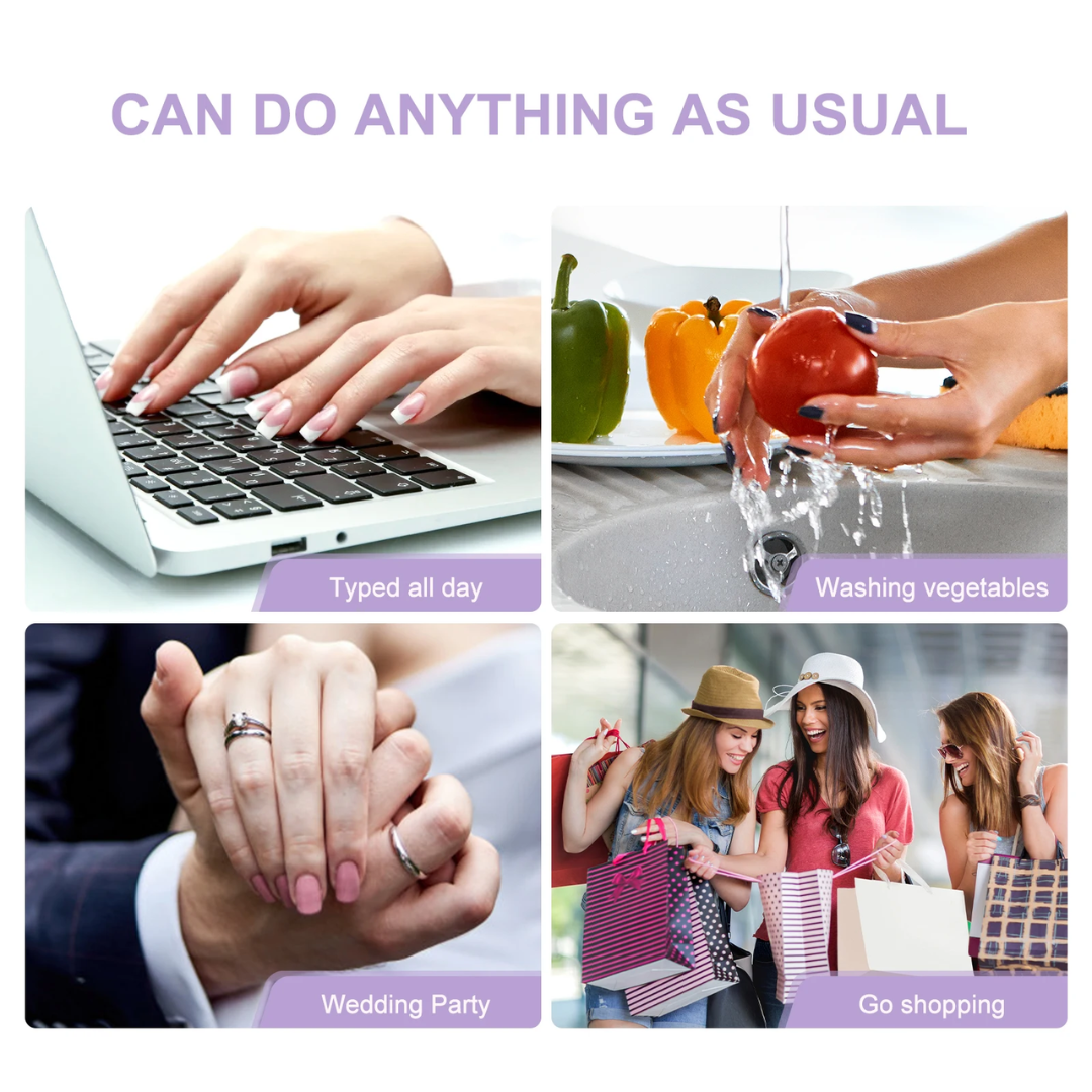 24PCS Press On Nails SB3877