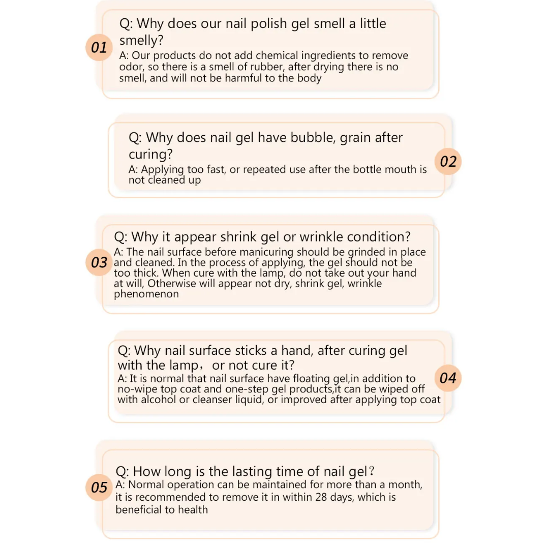 5 Tubes Gel Nails Glue