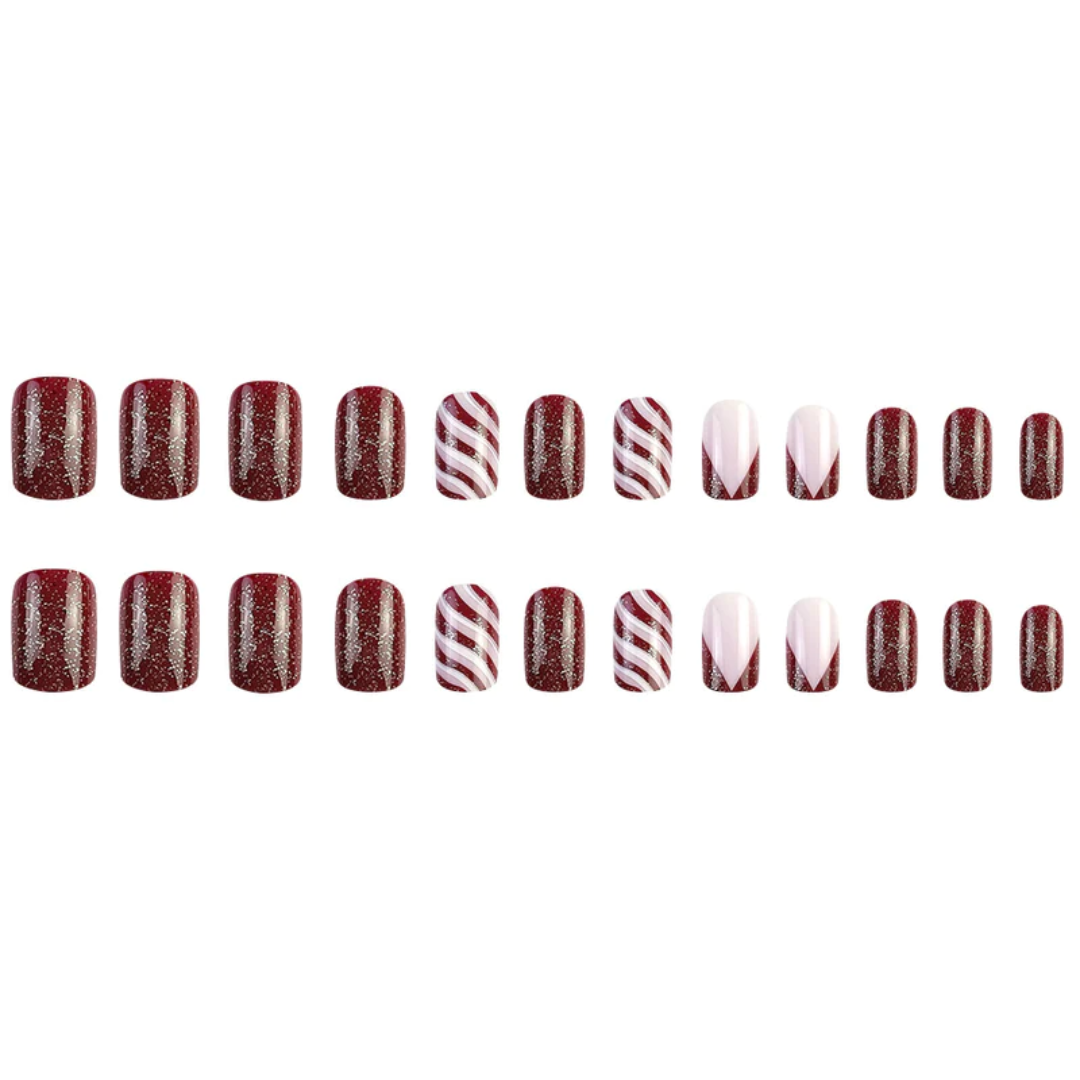 24PCS Christmas Press On Nails SB3822