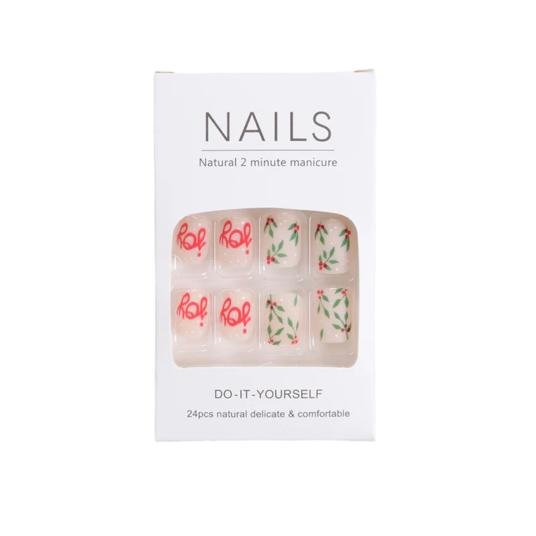 24PCS Christmas Press On Nails SB3823