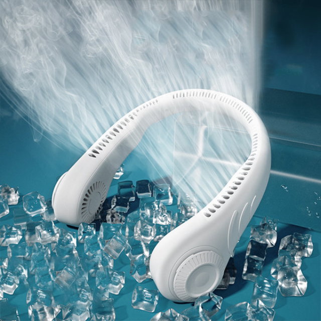 Lismali Home and Decor Portable And Wearable Fan - USB Portable Rechargeable Quiet Ventilator For Summer Chill