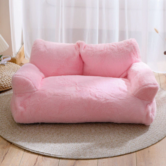 Lismali Home and Decor Royal Pet Sofa - Cat And Dog Lounging Bed With Removable Mattress Cover
