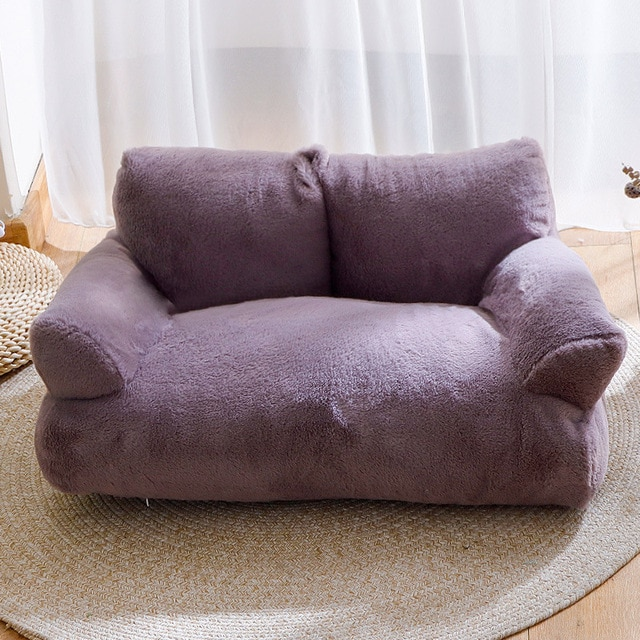 Lismali Home and Decor Royal Pet Sofa - Cat And Dog Lounging Bed With Removable Mattress Cover
