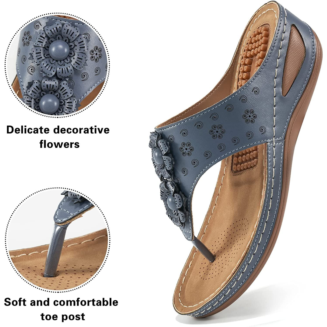 Lismali Comfortable Flip Flops With Arch Support