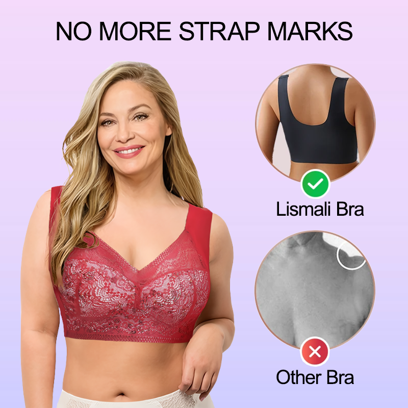 Ultimate Extra Lift-Up Seamless Stretch Full-Figure Floral Lace Cut-Out Bra