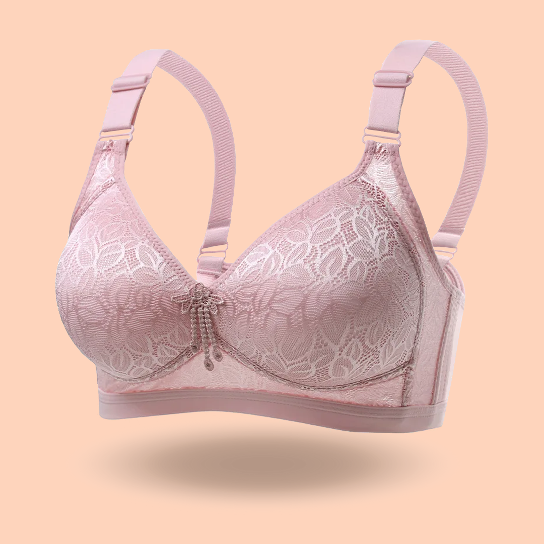 Lismali Leaf Lace No Steel Ring Comfortable Minimizer Bras