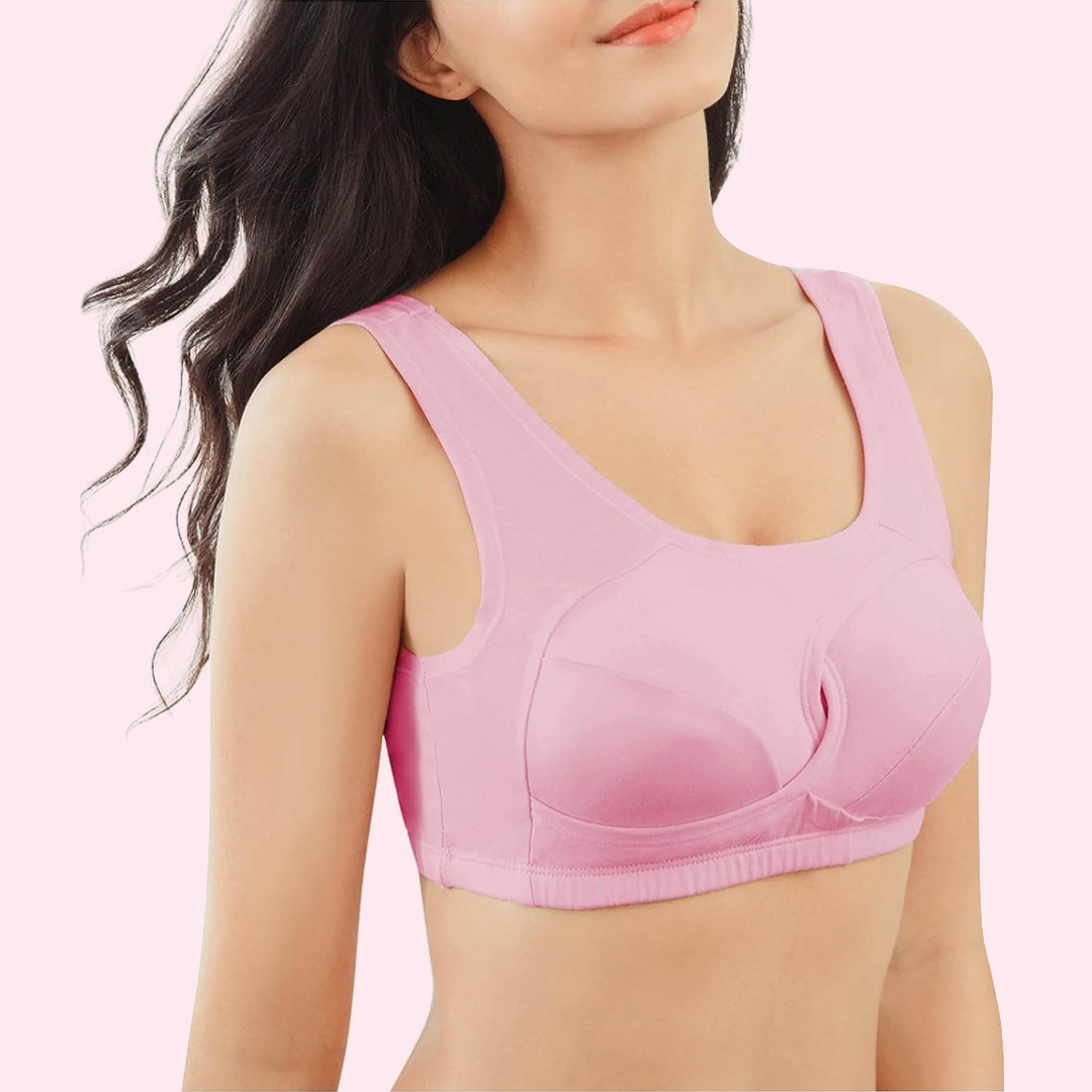 Lismali Cross Breasts Anti-Sagging Wireless Sports Bra