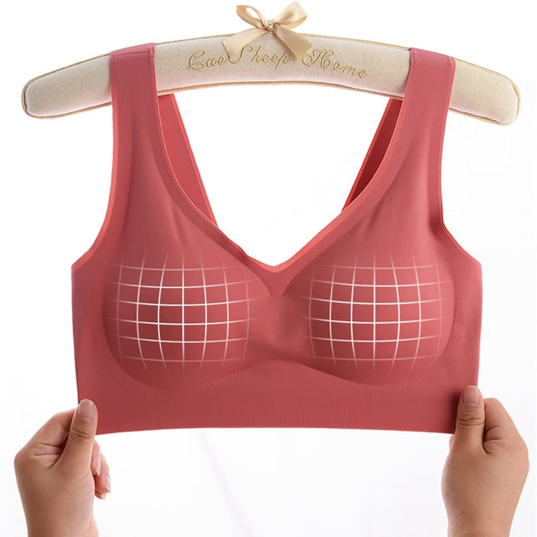Lismali Ice Silk Ultra Comfort Wireless Seamless Plus Size Bra