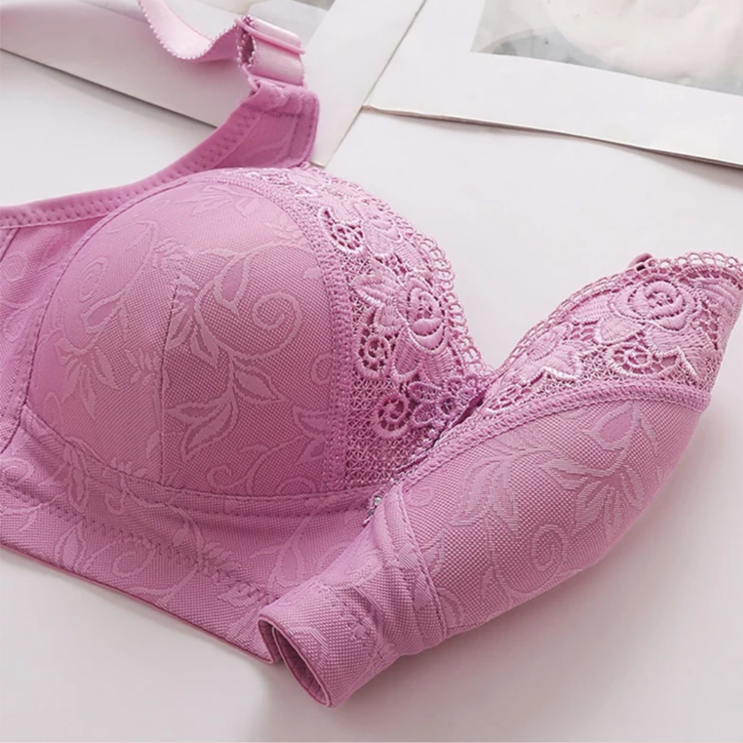 Lismali Rose Detail Lift-Up Stretch Comfortable Minimizer Bras