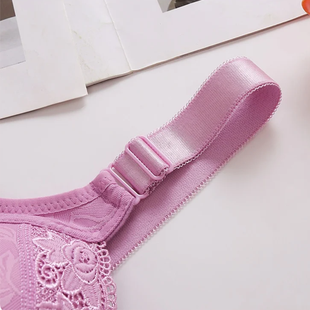 Lismali Rose Detail Lift-Up Stretch Comfortable Minimizer Bras