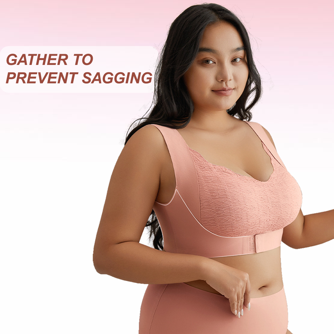 Lismali Ultra Thin Molded Cup Front Buckle Seamless Bra
