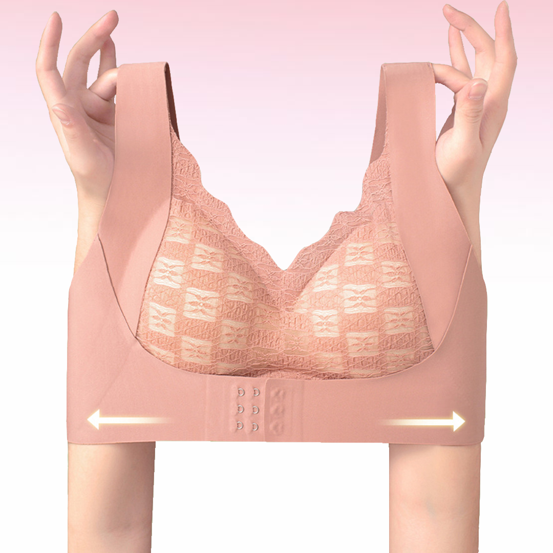 Lismali Ultra Thin Molded Cup Front Buckle Seamless Bra
