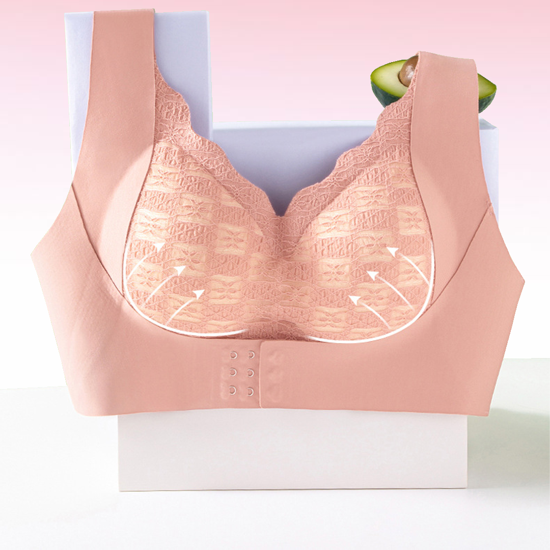 Lismali Ultra Thin Molded Cup Front Buckle Seamless Bra