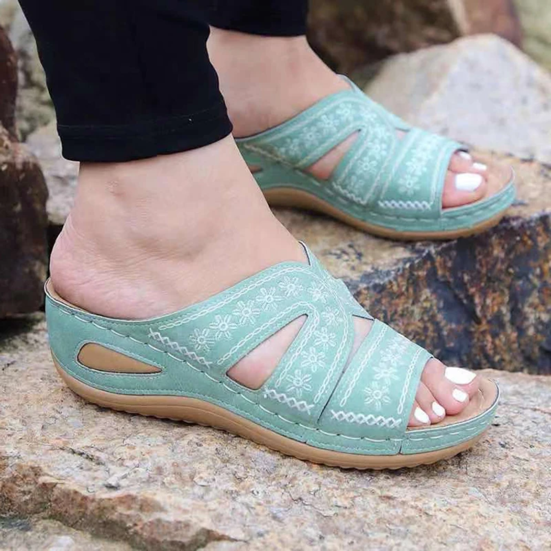 Lismali Blisscomfy Arch Support Wide Toe Box Open Toe Sandals