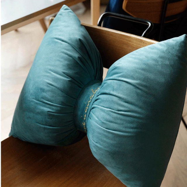 Lismali Home and Decor Silky Bow Throw Pillow