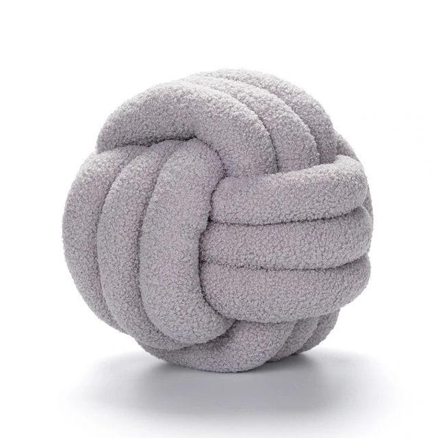 Soft Knotted Decorative Pillow