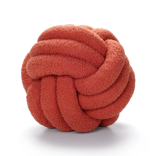Soft Knotted Decorative Pillow
