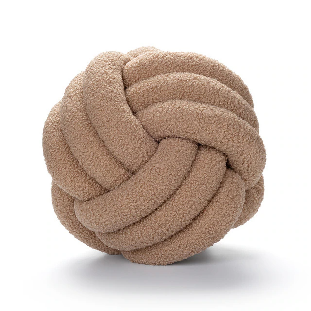 Soft Knotted Decorative Pillow